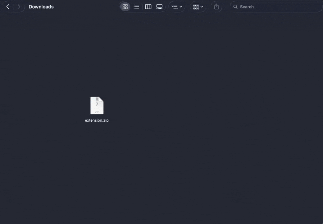 2. Unzip the file